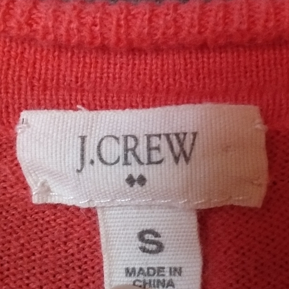 J. Crew Striped Light Weight V Neck Sweater Sz S - Picture 6 of 6
